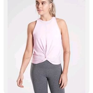 Athleta Essence Twist Tank in Pink Size Small